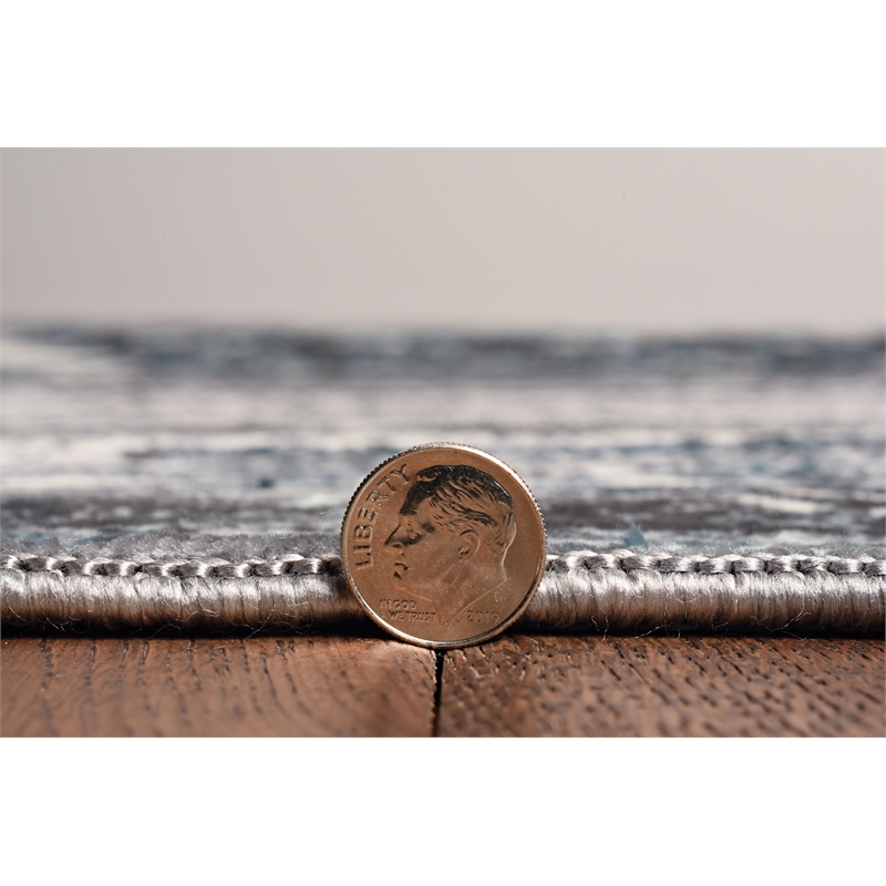 Linon Vintage Aztek Power Loomed Microfiber Polyester 5'x7'6