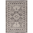 Linon Vintage Hamadan Power Loomed Microfiber Polyester 2'x3' Rug in Gray