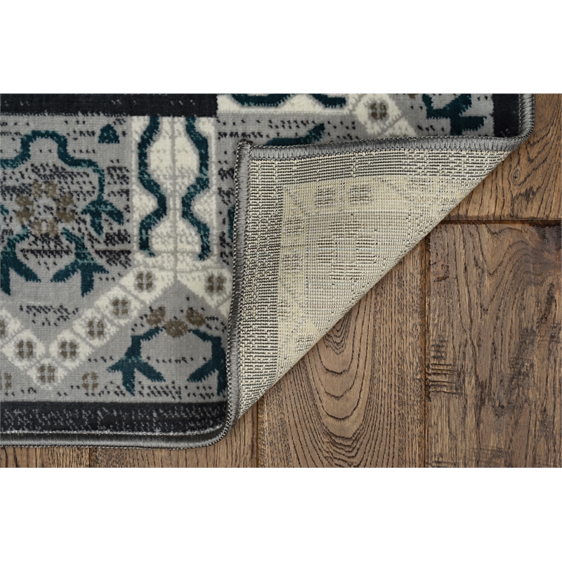 Linon Vintage Belouch Power Loomed Microfiber Polyester 5'x7'6