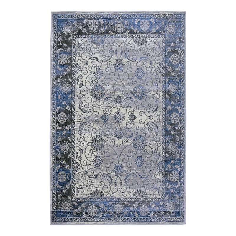 Linon Vintage Isfahan Power Loomed Microfiber Polyester 5'x7'6