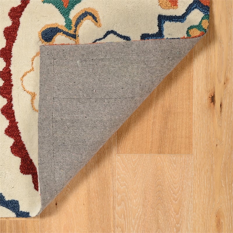 Linon Vintage Clara Power Loomed Microfiber Polyester 5'x7'6