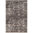 Linon Vintage Clara Power Loomed Microfiber Polyester 8'x10' Rug in Gray