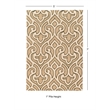 Linon Trio Marple Hand Tufted Polyester 5'x7' Area Rug in Ivory