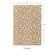 Linon Trio Marple Hand Tufted Polyester 8'x10' Area Rug in Ivory
