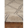 Linon Trio Marple Hand Tufted Polyester 5'x7' Rug in Ivory