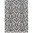 Linon Trio Marple Hand Tufted Polyester 5'x7' Rug in Ivory