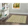 Linon Trio Marple Hand Tufted Polyester 5'x7' Rug in Ivory