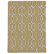 Linon Trio Sariya Hand Tufted Polyester 5'x7' Rug in Yellow