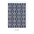 Linon Trio Sariay Hand Tufted Polyester 5'x7' Rug in Blue