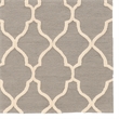 Linon Trio Geo Hand Tufted Polyester 8'x10' Rug in Gray