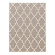Linon Trio Geo Hand Tufted Polyester 8'x10' Rug in Gray