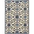 Linon Trio Gardenia Hand Tufted Polyester 8'x10' Rug in Ivory