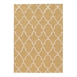 Linon Trio Geo Hand Tufted Polyester 5'x7' Rug in Yellow