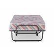 Linon Torino Metal and Fabric Folding Bed in Gray