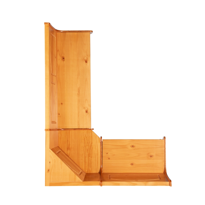 Linon Chelsea Wood Dining Nook Corner Unit in Natural