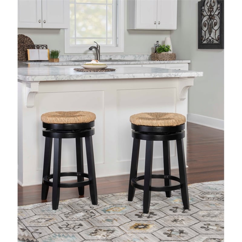 Seagrass swivel best sale counter stools