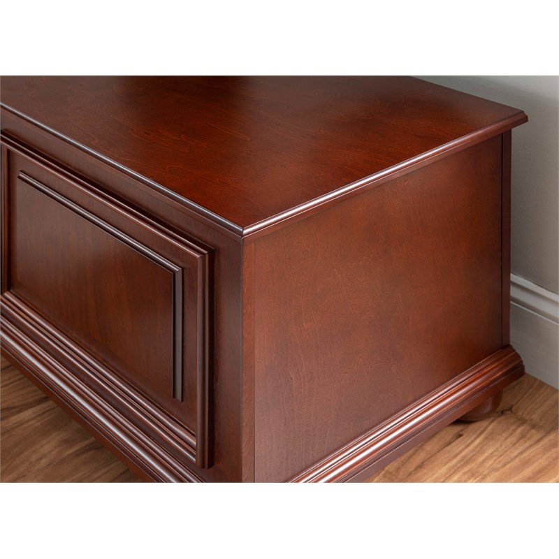 Linon Chadwick Traditional Cedar Chest in Rich Cherry Finished Wood