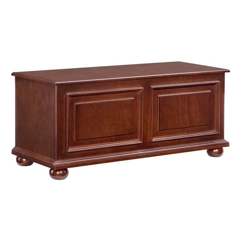 Linon Chadwick Traditional Cedar Chest in Rich Cherry Finished Wood