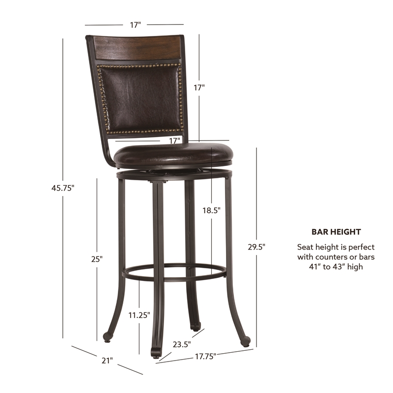 Linon Franklin Metal 30