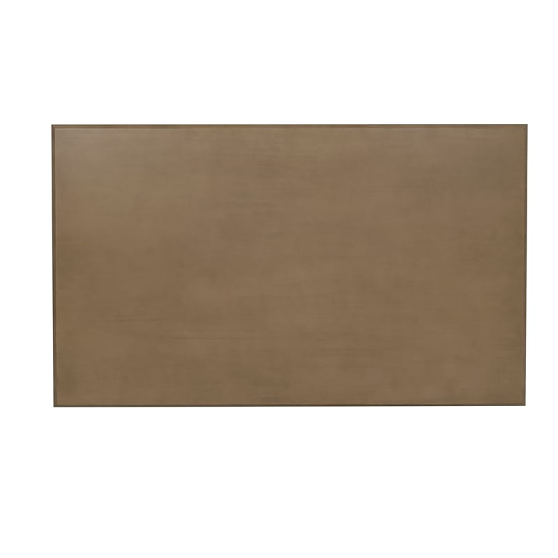 Linon Jane 2 Tone Wood Dining Table in Rustic Taupe and Vanilla White