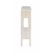 Linon Sadie Long Console Table with 4 Drawers and Shelf in Distressed Cream Wood