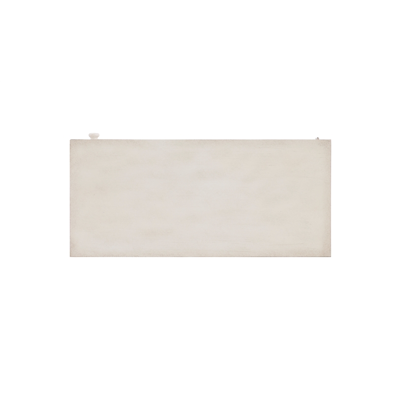 Linon Grace Storage Accent Cabinet in Smokey Off White Distressed Wood