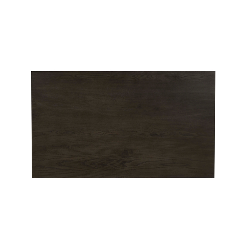 Linon Willow 2 Tone Dining Table in Distressed Teal Blue Wood