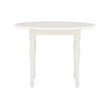Linon Madi Youth Wood Table and Two Chair Set in Vanilla White