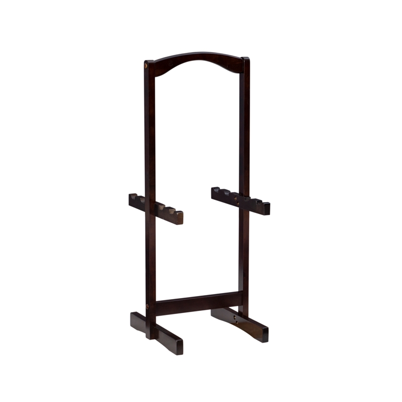 Linon James Wood Five Piece Tray Table Set in Espresso