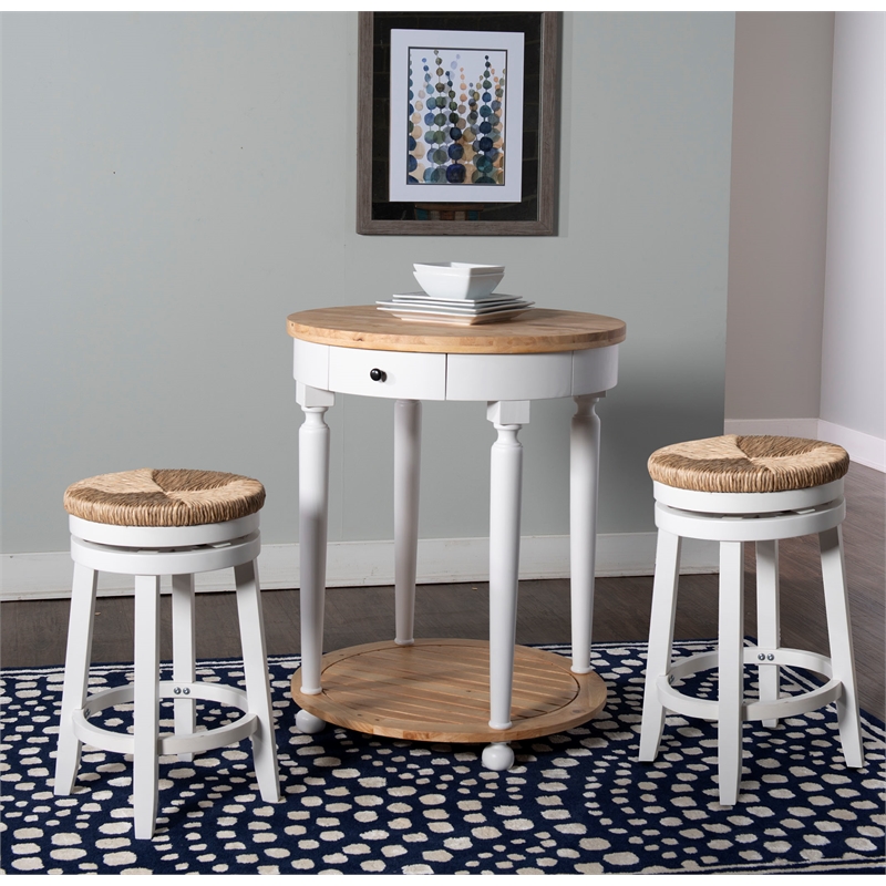 Linon Aspire Scallop Hand Tufted Wool 5'x8' Rug in Navy