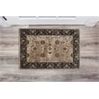 Linon Vintage Isfahan Power Loomed Microfiber Polyester 2'x3' Rug in Ivory