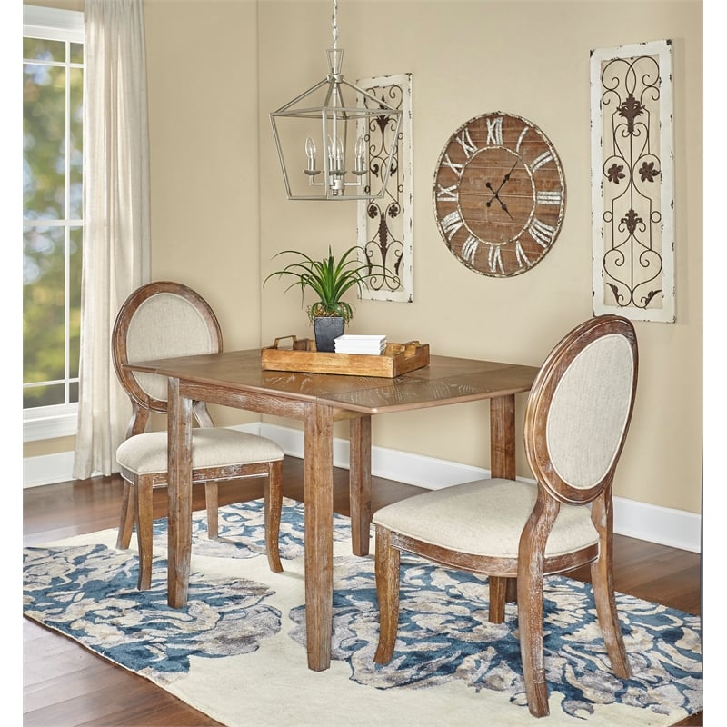 Linon Aspire Floral Hand Tufted Wool 5'x8' Rug in Beige