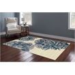 Linon Aspire Floral Hand Tufted Wool 5'x8' Rug in Beige