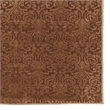 Linon Evolution Damask Power Loomed Polyester 8'R Rug in Brown
