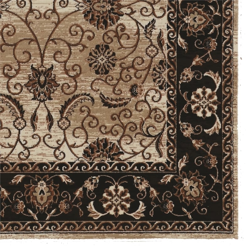 Linon Vintage Isfahan Power Loomed Microfiber Polyester 5'x7'6