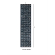 Linon Vintage Ilussion Power Loomed Microfiber Polyester 2'x10' Rug in Navy