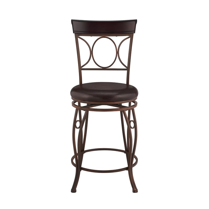Linon Circles Swivel Counter Stool 24.5