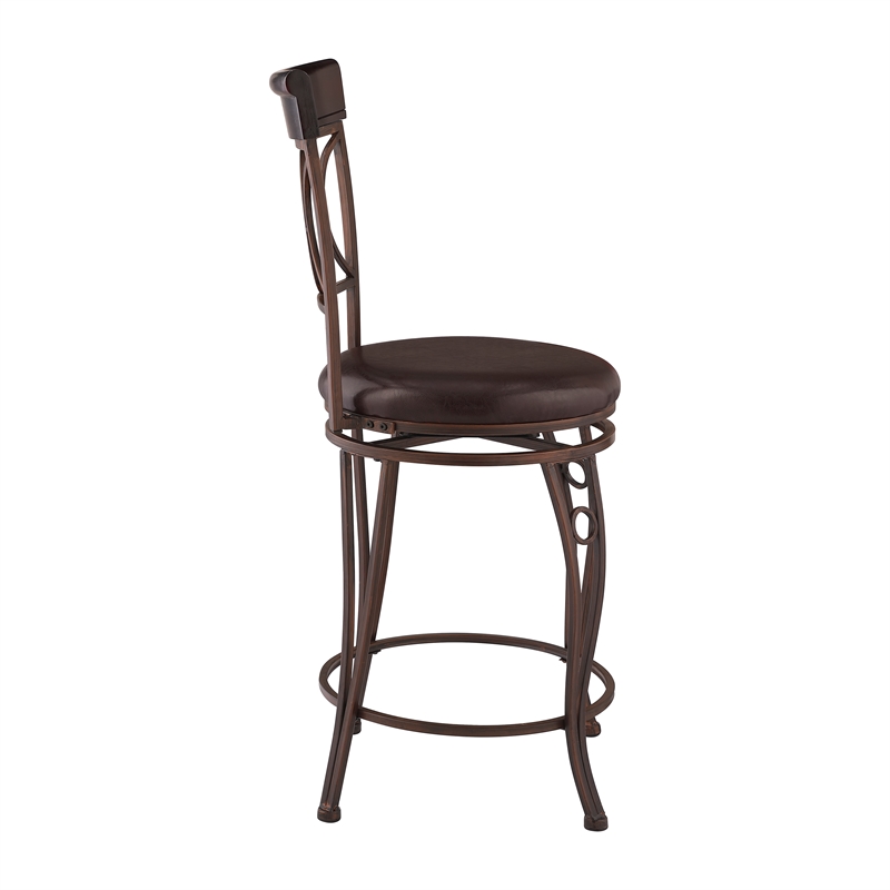 Linon Circles Swivel Counter Stool 24.5
