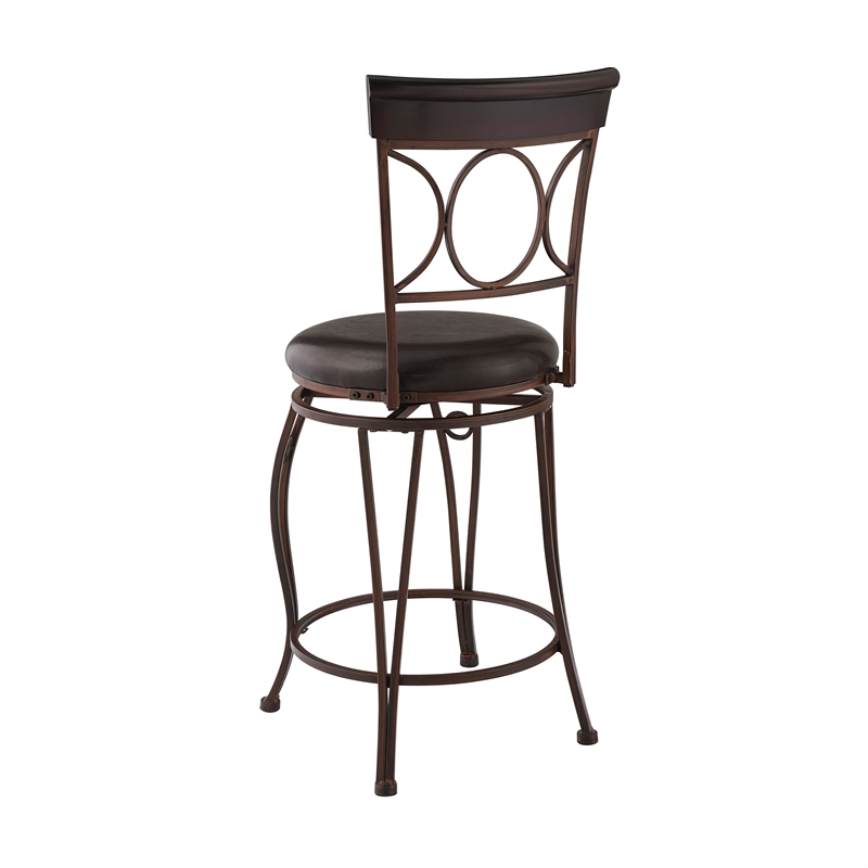 Linon Circles Swivel Counter Stool 24.5