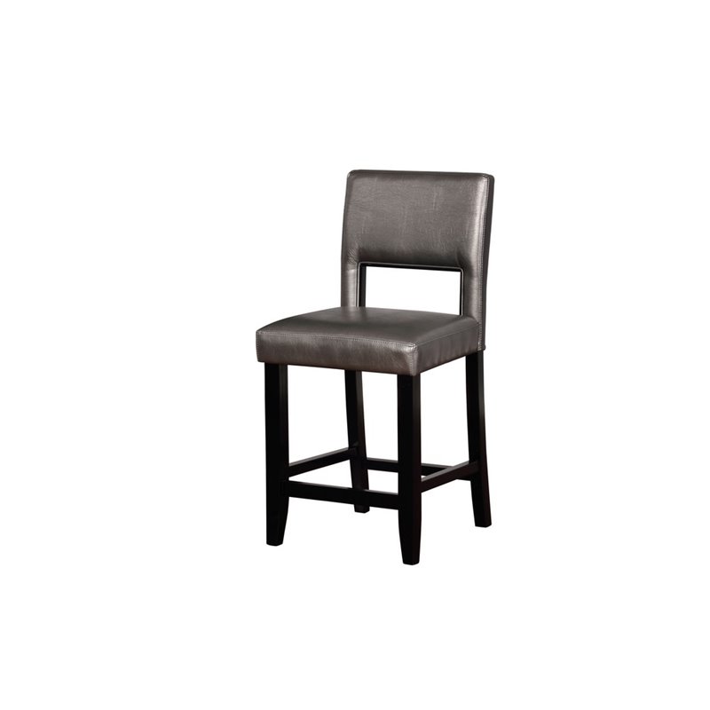 Linon Vega Pewter Counter Stool Cymx318 Linon Vega Pewter Counter Stool