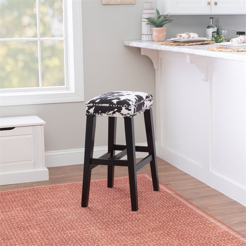 Cow print counter stools hot sale