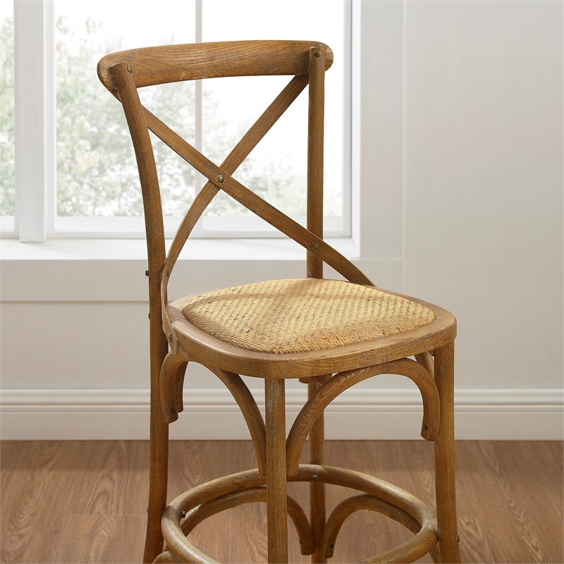 Linon Moxy 24" Wood Counter Stool - Thumbnail 4
