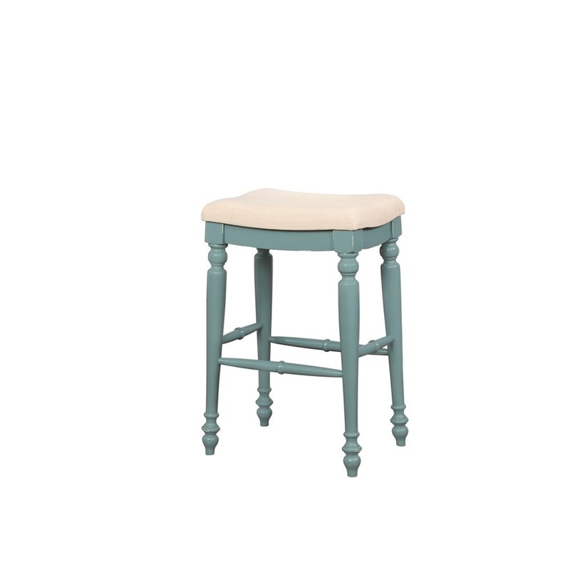Linon Marino Blue Backless Bar Stool Cymx350