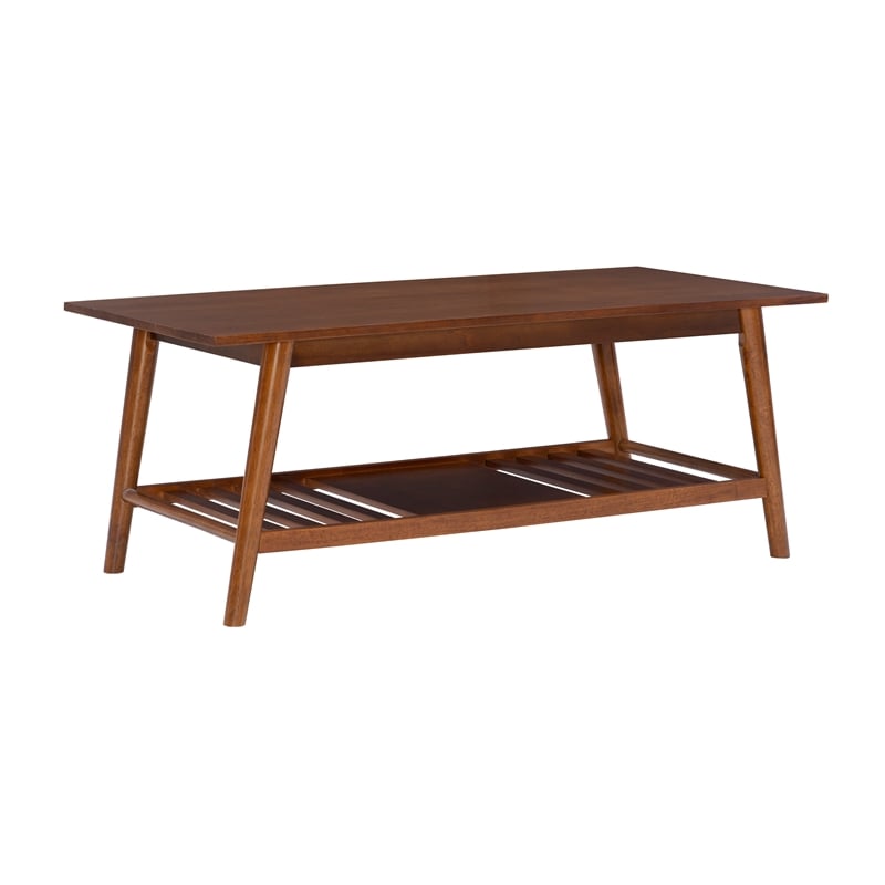 Linon Samantha Wood Coffee Table in Brown