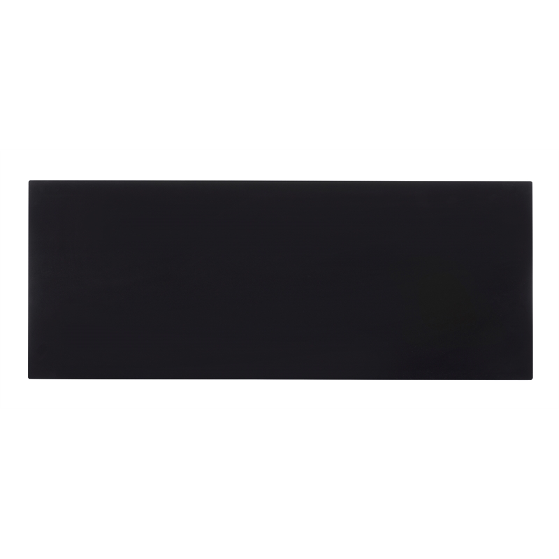 Linon Betty Large Wood Cabinet with 2 Glass Paneled Doors and 3 Shelves in Black