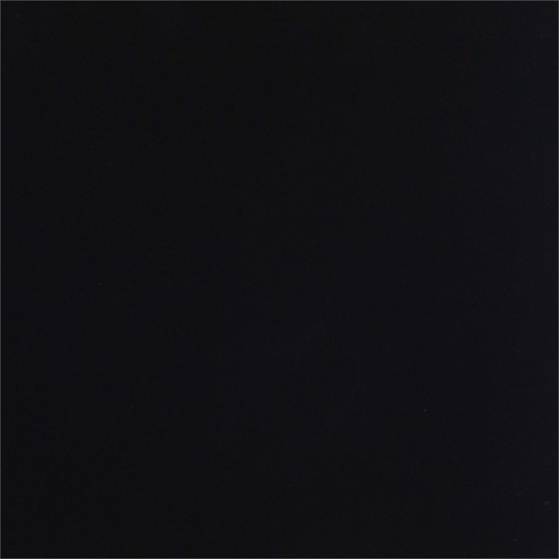 Linon Betty Small Wood Cabinet with a Glass Paneled Door and 3 Shelves in Black