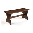 Linon Montery Backless 3 Piece Dining Nook with Storage in Walnut Finished Wood