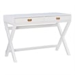 Linon Peggy Wood Two Drawer Writing Desk in White