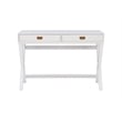 Linon Peggy Wood Two Drawer Writing Desk in White
