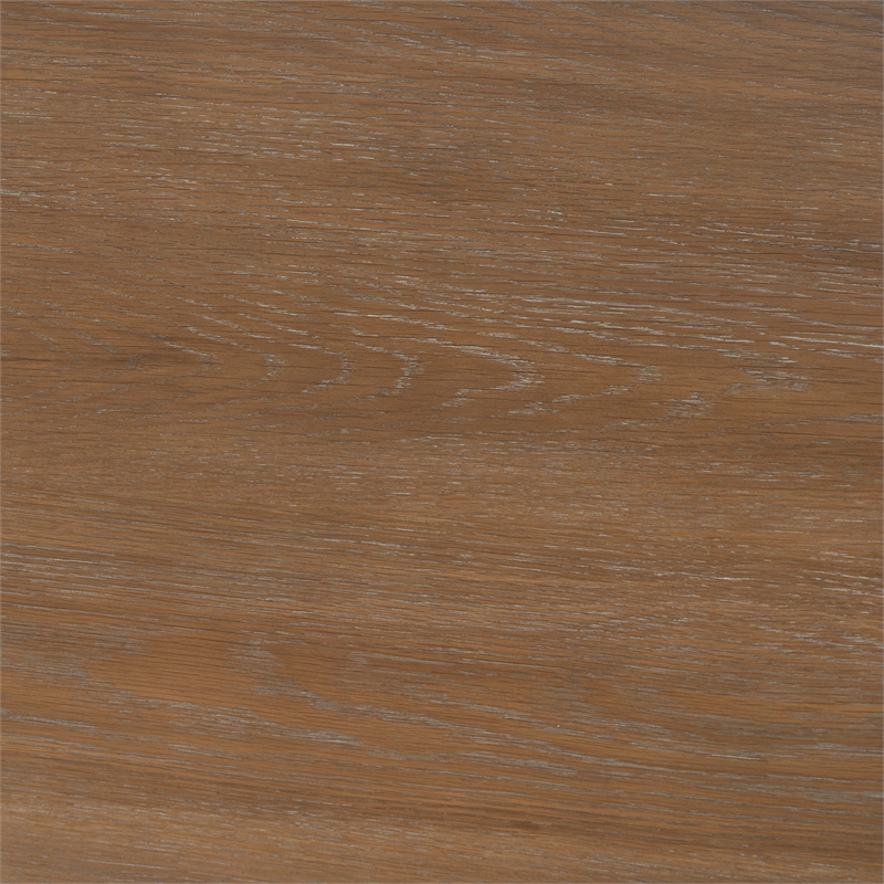 Linon Avalon Oak Wood Round Dining Table Decorative Turned Legs in Natural Brown